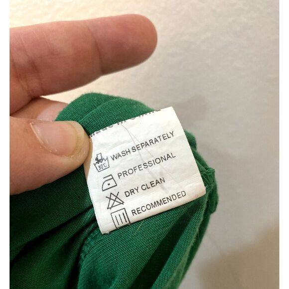 Misslook Womens Small  Maxi Dress "Hippie Soul" Spaghetti Strap V Neck Green - Picture 8 of 8